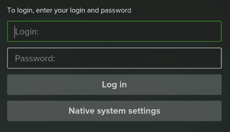 SmartTUBE app login screen